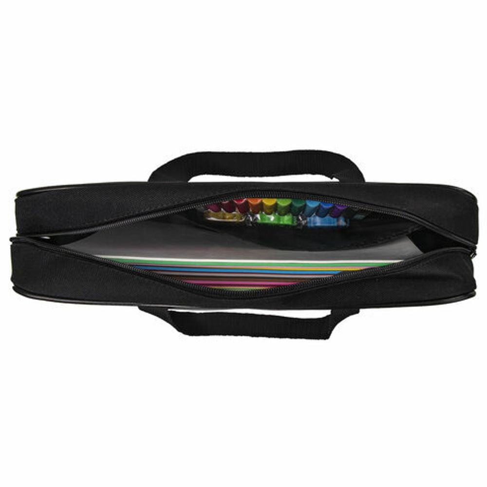 Папка на молнии с ручками BRAUBERG А4, 1 отделение, полиэстер, ширина 80 мм, "Ball", 271129