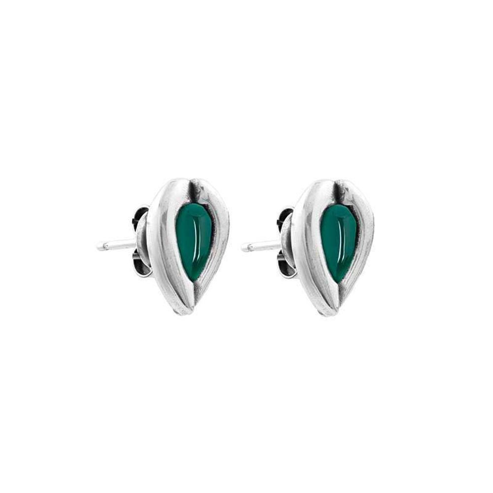 Серьги пусеты Ciclon DAILA TURQUESA A230609-12 G/G