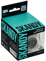 SKANDY Термостат электронный с индикацией SK-T01B бежевый IEK