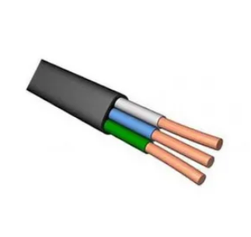 Кабель медный силовой в ПВХ изоляции ВВГнг(А)-LS 3х1,5-0.66 плоский ВЭКЗ (бухта 100) (кратно 100)