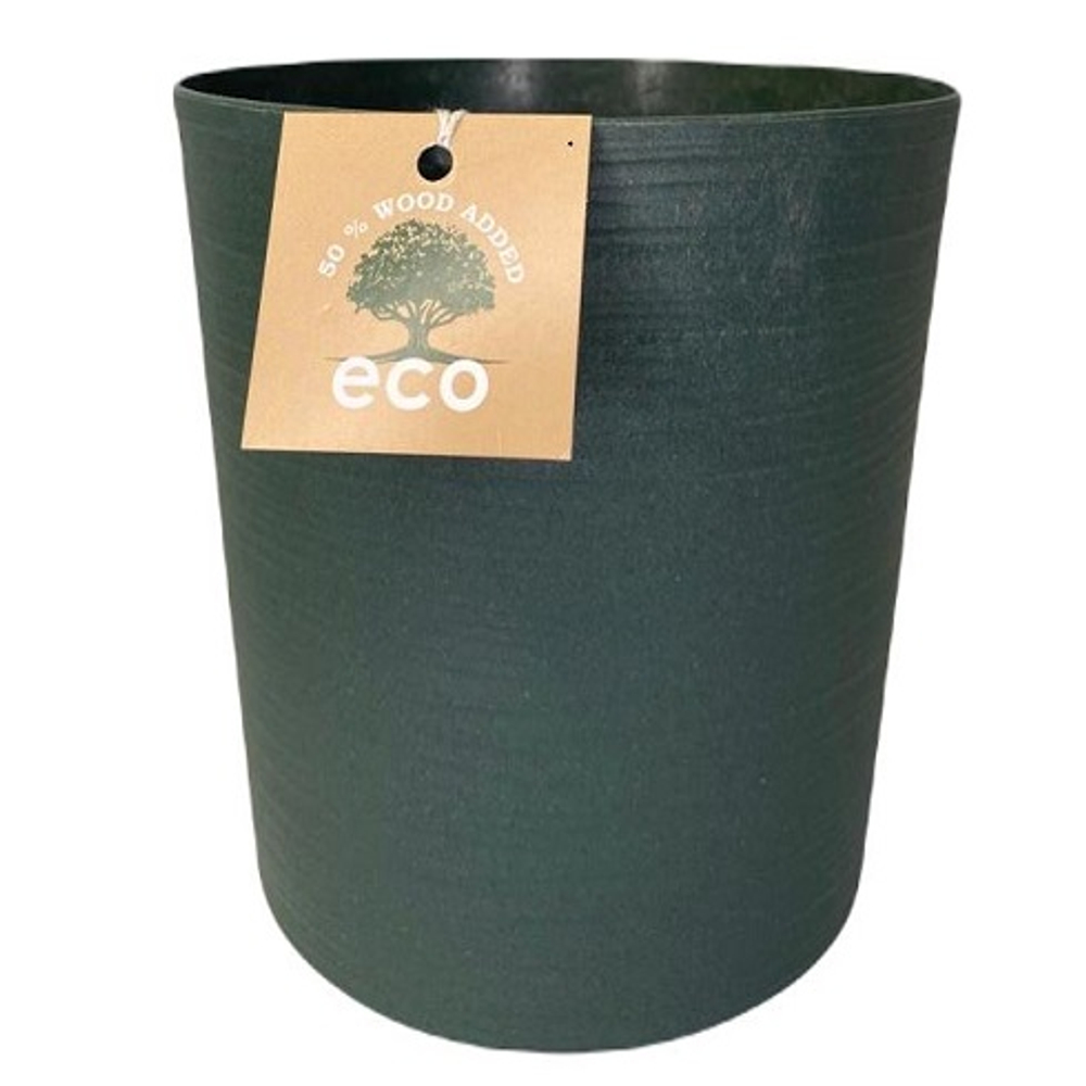 Горшок для цветов "Цилиндр Эко" 5,2л гранит(с дренажной вставкой)