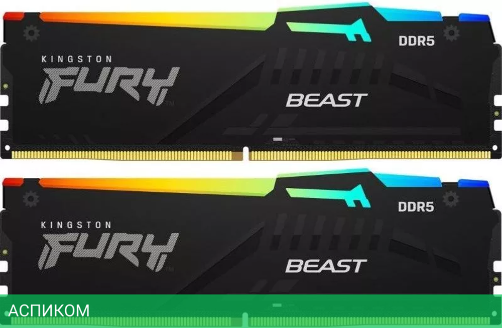 Оперативная память Kingston Fury Beast 2x16GB (KF564C32BBAK2-32)