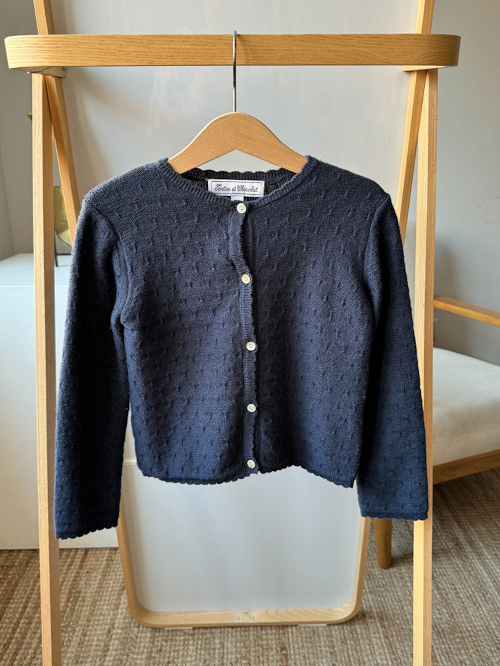 Кардиган из хлопка и шерсти Tartine et Chocolat, 104