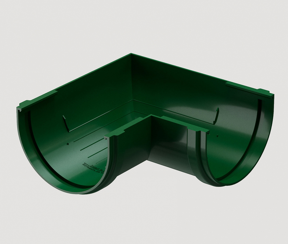 Döcke STANDARD Угловой элемент 120 мм * 90˚ (Зеленый)