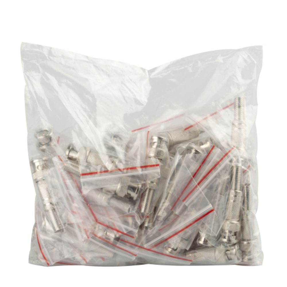 Разъем ЭРА SIMPLE RS-BNC02 штекер BNC под винт с пружиной металл упаковка 50 шт | Разъёмы, переходники, ТВ делители