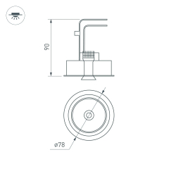 Светильник CL-SIMPLE-R78-9W Day4000 (WH, 45 deg) (Arlight, IP20 Металл, 3 года) 028146