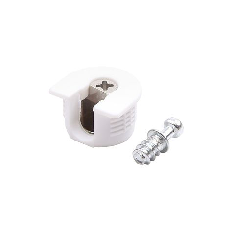 Эксцентрик пластиковый со штоком D 20мм, белый, Lemax prof