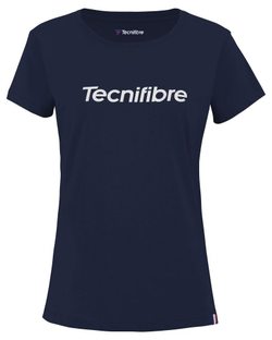 Женская теннисная футболка Tecnifibre Club Cotton Tee - Blue