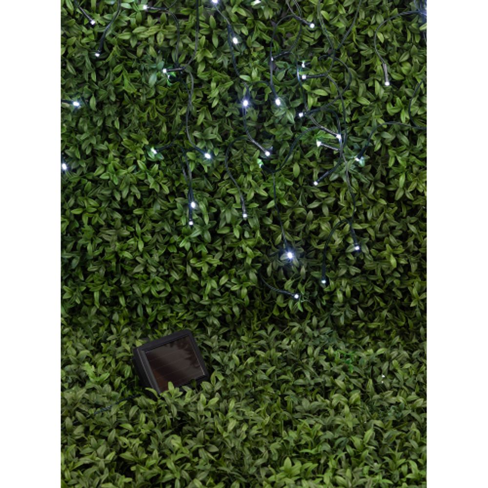 Садовая гирлянда ЭРА ERASF22-29 Бахрома на солнечной батарее холодный свет 3.8*0.5 м