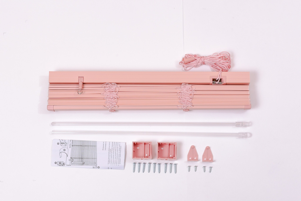 Жалюзи пластиковые, розовые