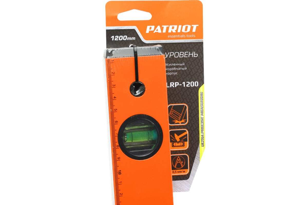 Уровень PATRIOT LRP-1200, магнитный, алюминиевый, фрезерованный, 1200мм 350005554