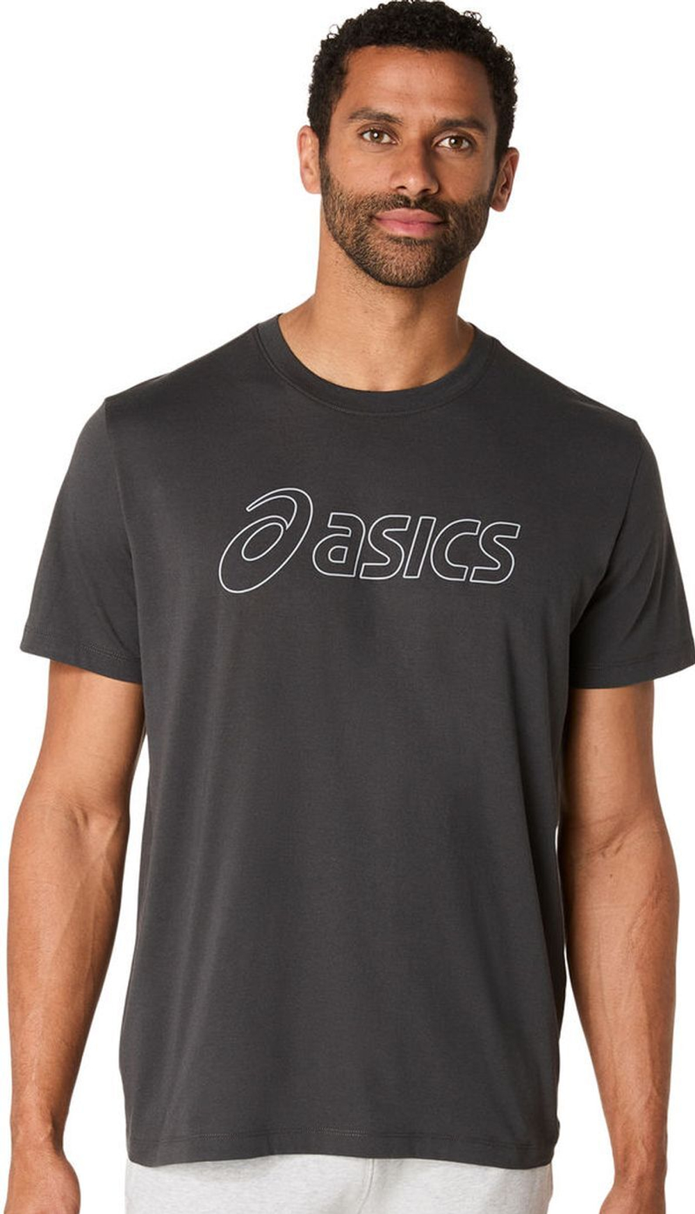 Теннисная футболка Asics Logo Short Sleeve - graphite grey