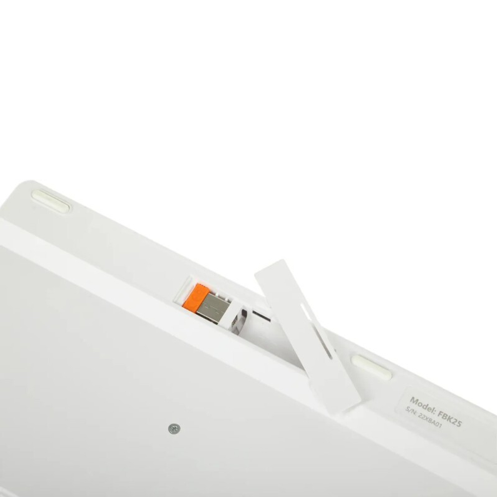 Клавиатура A4Tech Fstyler FBK25, USB, беспроводная, BT/Radio, slim Multimedia, белый-серый