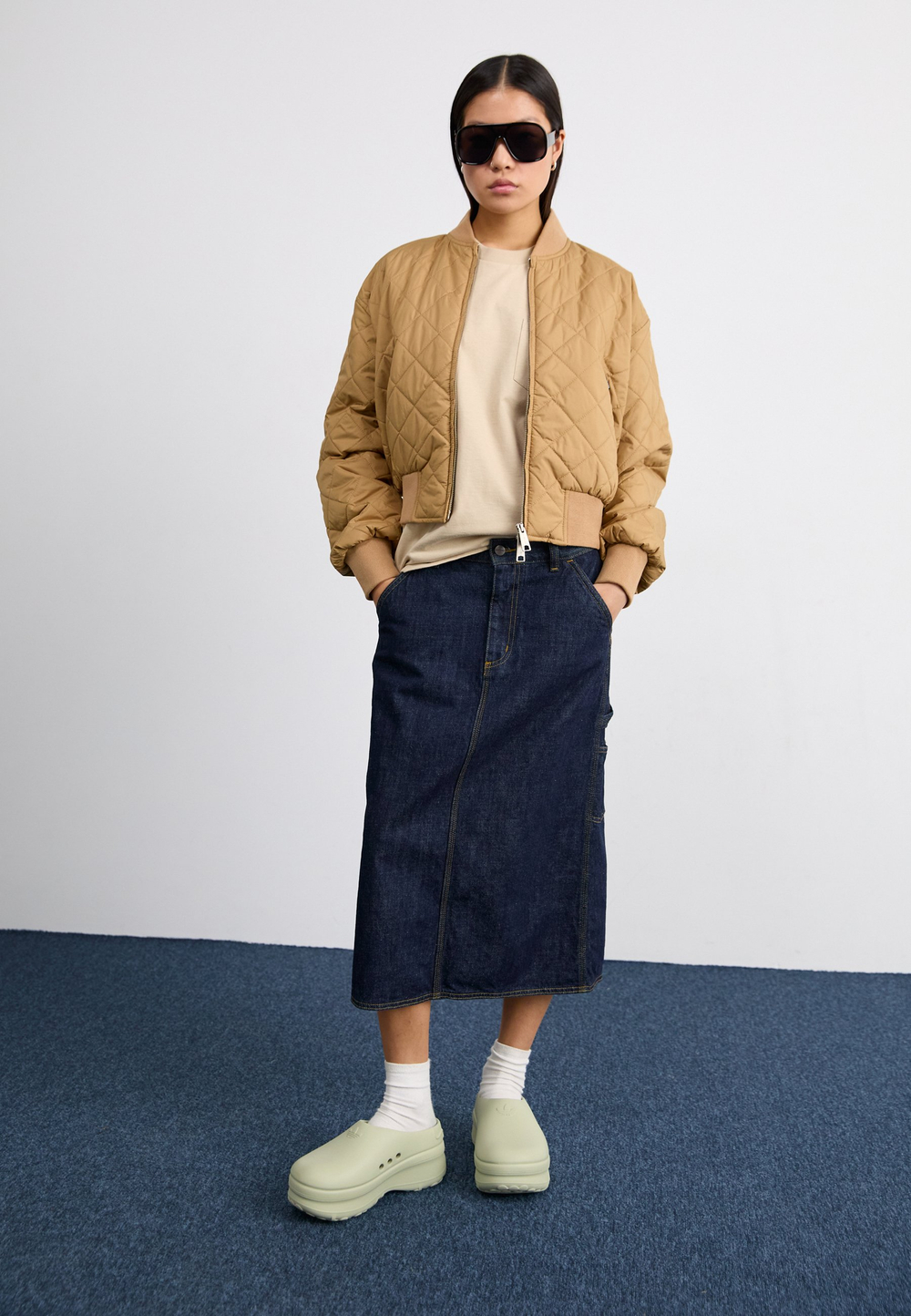 Carhartt WIP Базовая футболка - Бежевый