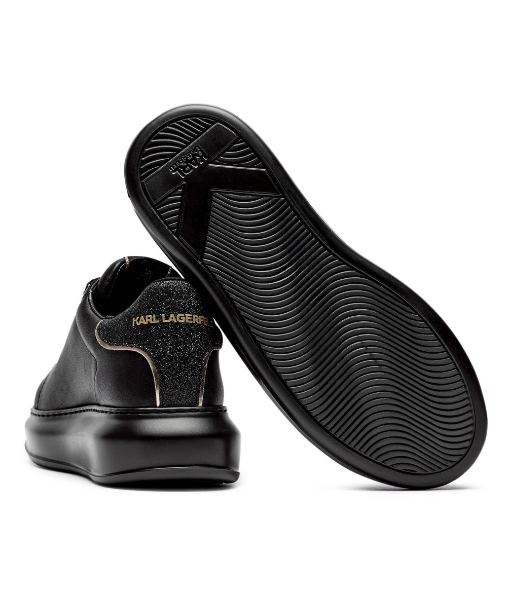 Кожаные кроссовки kapri Karl Lagerfeld - черный(KL62574F)