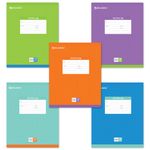 Тетрадь 18 л. BRAUBERG, клетка, обложка картон, ПОЛОСКИ ОДНОТОННЫЕ, 401856, 5шт