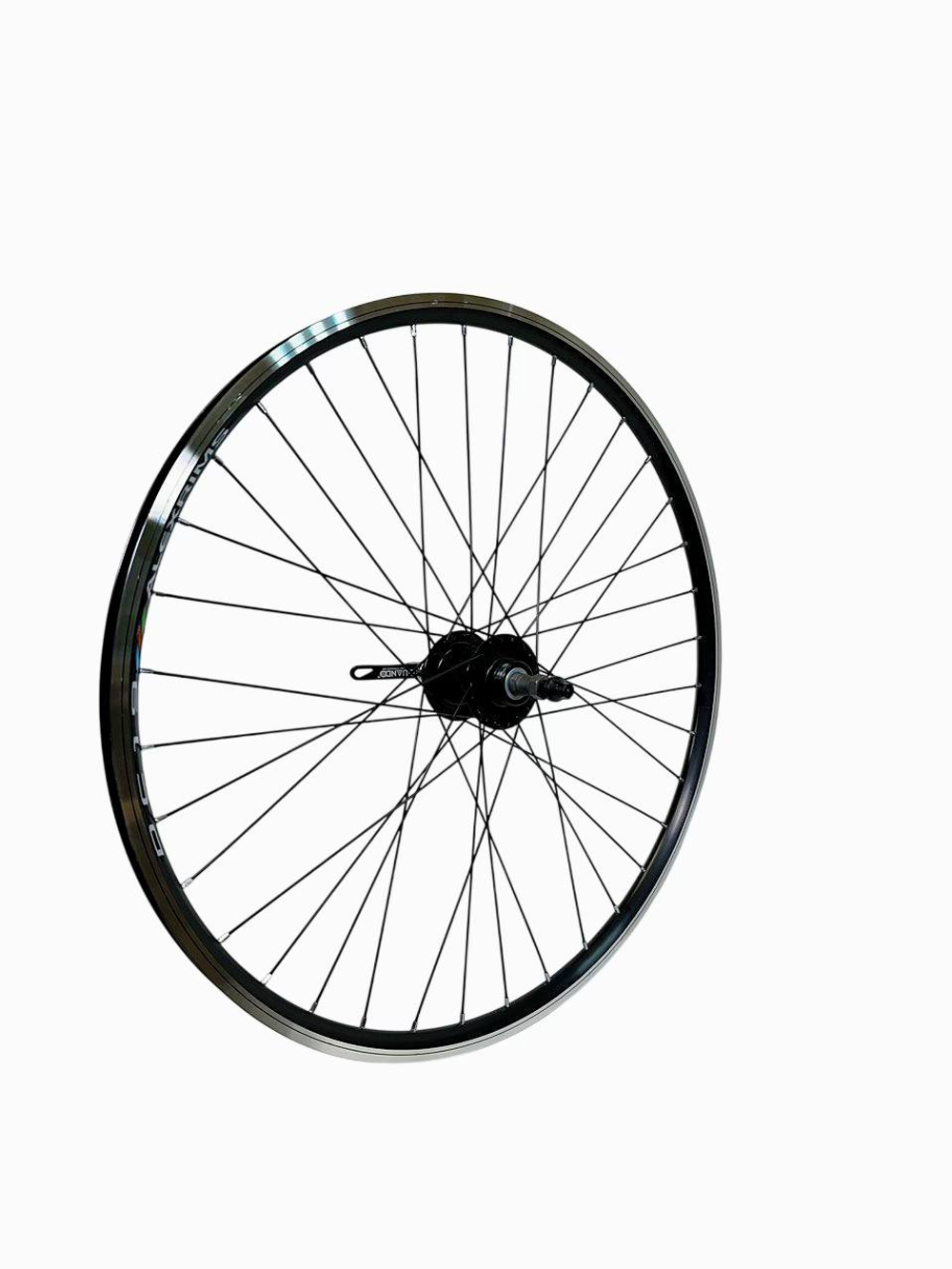 Колесо заднее 26" D ALEXRIMS трещотка эксцентрик / обод двойной алюм. черн. CNC F/V 16х19 / втулка QUANDO сталь черн.