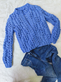 Бомбер ажурный "Весенний вальс"