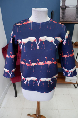 Джемпер с принтом 44-46 размер