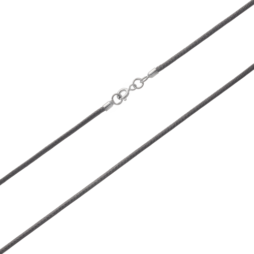 Гайтан текстильный/Родий/Серый