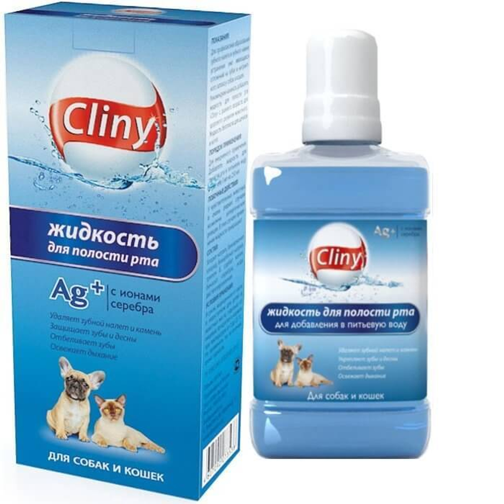 Cliny 300мл Жидкость для полости рта для кошек и собак