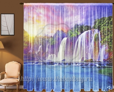 Фото-тюль: Пейзаж (арт. L20-0029)  -  (145х270)х2 см.