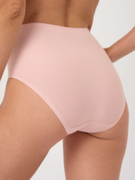 Бесшовные высокие трусики (Размер: L) (Цвет: бежевый)
