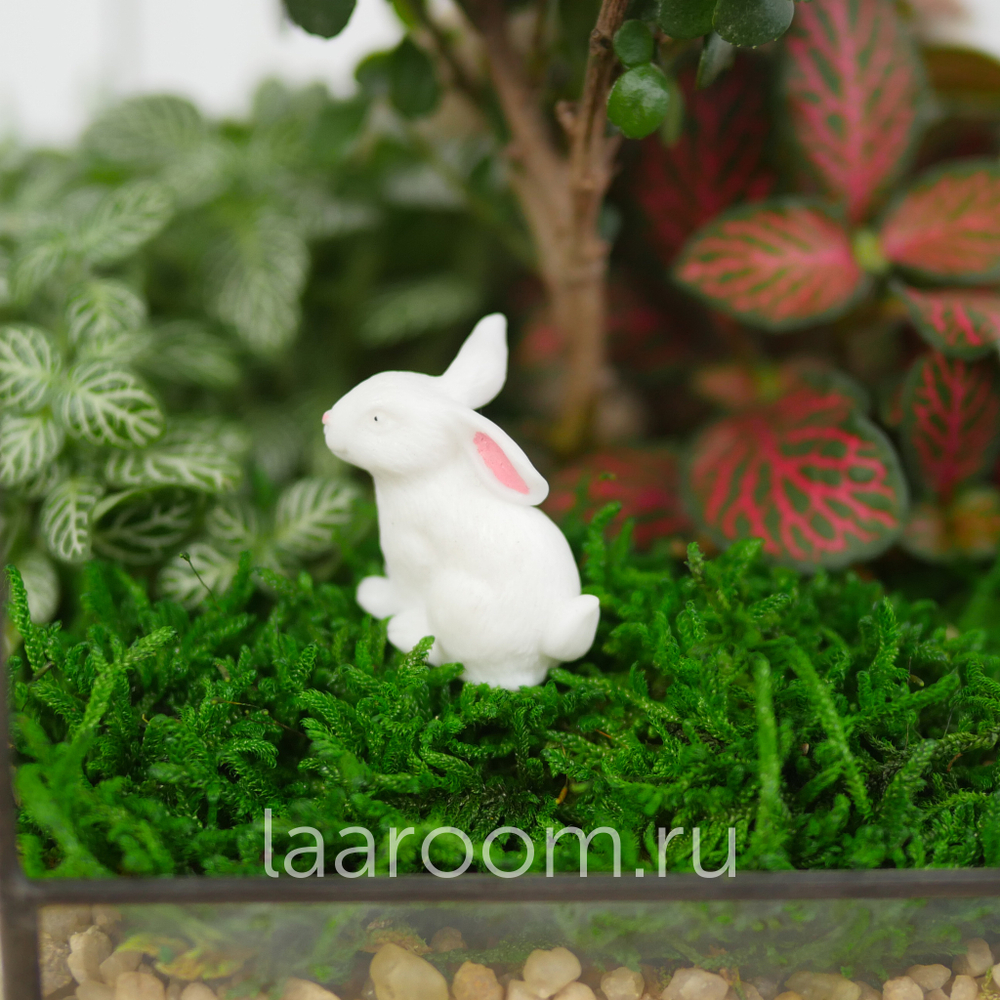 Фигурка для флорариума Зайчик сидячий