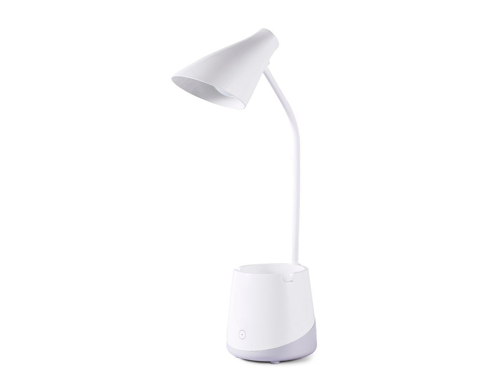 Светильник светодиодный настольный DE563 WH белый LED 3000-6000K 5W