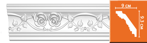 Плинтус потолочный с рисунком Decomaster DT-9816 93х90х2400мм
