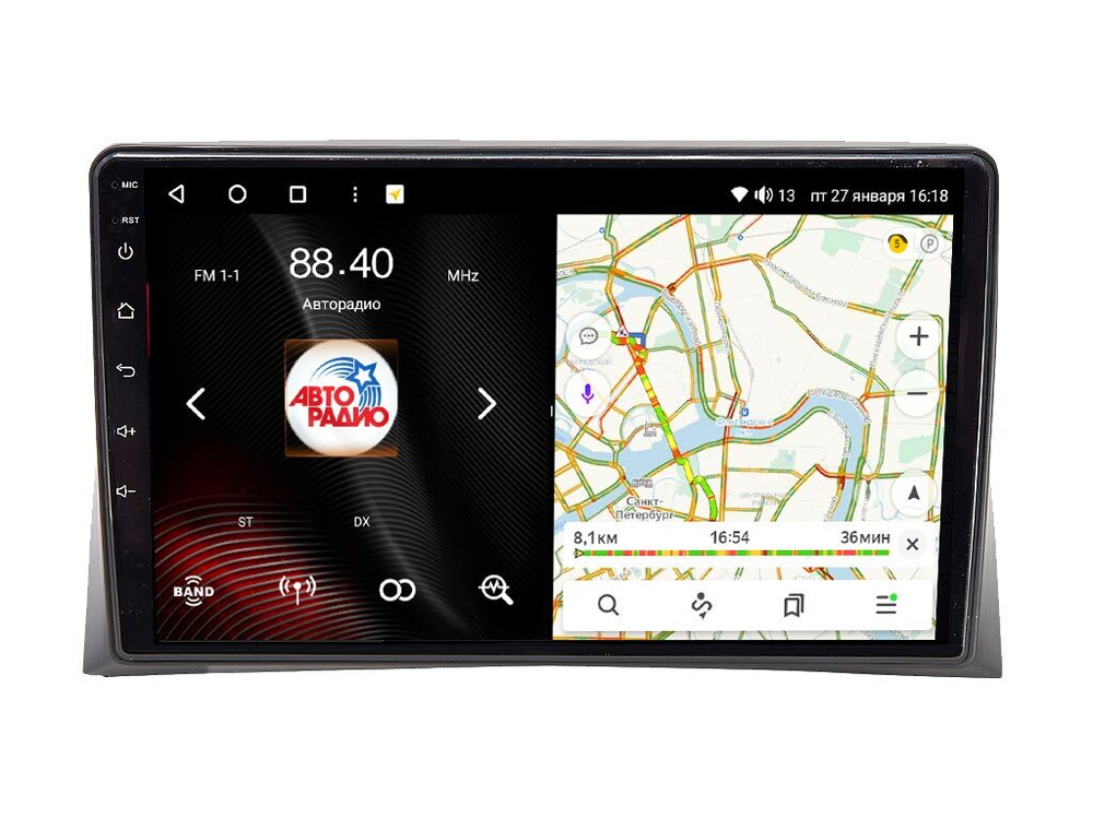 Магнитола для Volkswagen Multivan 2003-2015 - Vaycar VA81-042M на Android 13, 8-ядер, 2Гб-32Гб, 4G SIM-слот