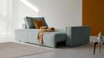 Диван Софт 3 Cilium Steel 240*94*80 см, Серый Вельвет Еврокнижка Фиеста