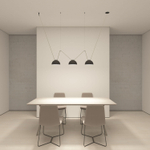 DK5560-BK Cветильник для трека-ремня Belty, серия Flow со светодиодом, D220*H117мм, 48V DC, 24W, RA90, 120°, 4000K, IP20, черный, алюминий