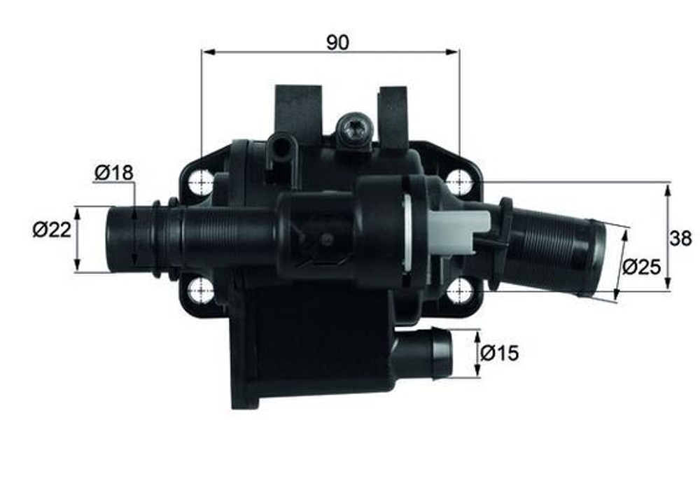 MAHLE - TH4283-MAH - Thermostat, coolant