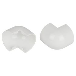 Внешний угол ЭРА OC-KK-20-12-FW для полукруглого кабель-канала белый 20х12мм 2шт/комплект