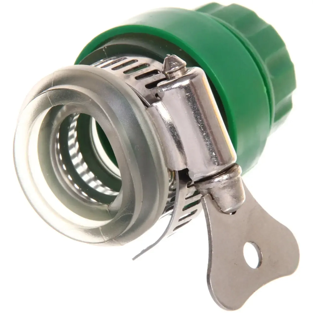 Штуцер внешний с хомутом муфта 1/2» ДоброСад