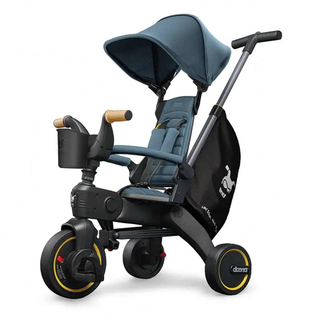 Детский складной трехколесный велосипед Doona Liki Trike S5, Ocean Blue