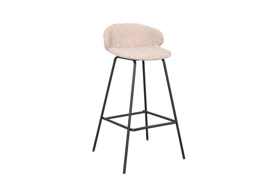 Стул барный Nita букле кофейный