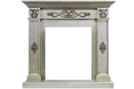 Каминокомплект Derby - Old silver с очагом Fobos FX M Brass