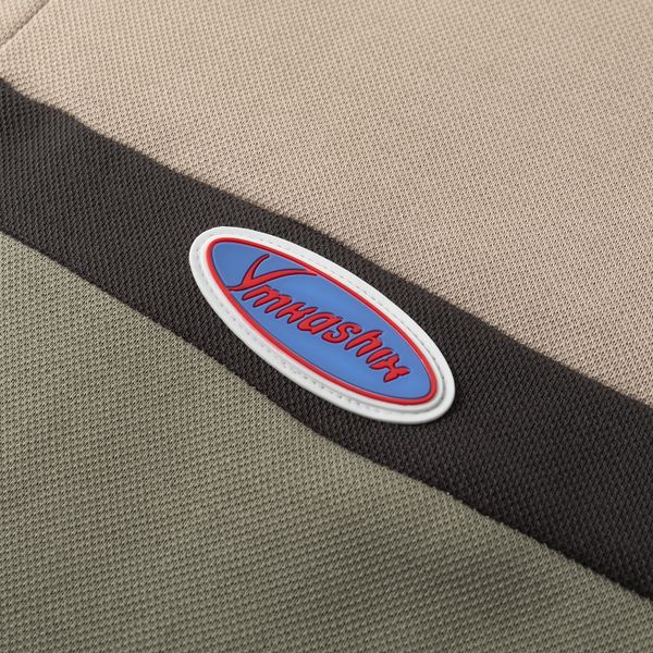 Поло темно-песочный/ темно-серый - фото 7