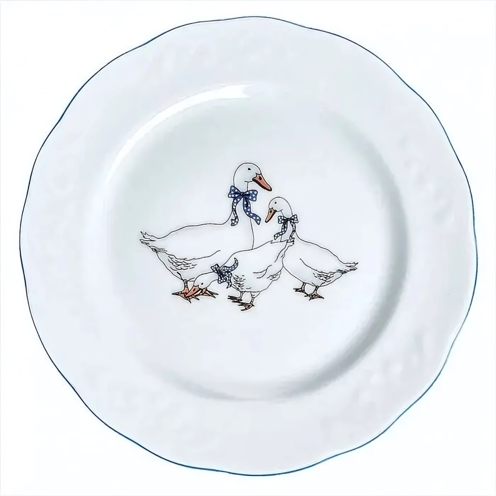 Тарелка мелкая 175 мм Гуси Надежда