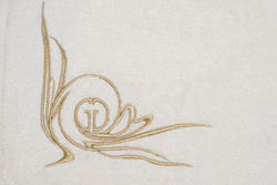 Полотенце 50х90 Garda Decor Лирика белое