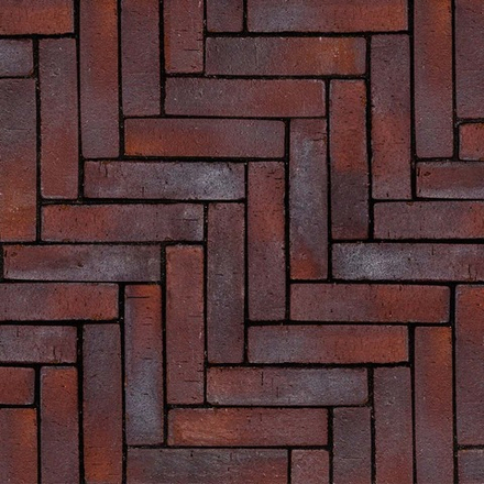 Клинкерная брусчатка Westerwaelder Klinker PK810 Violettblau geflammt, 240x55x52 мм