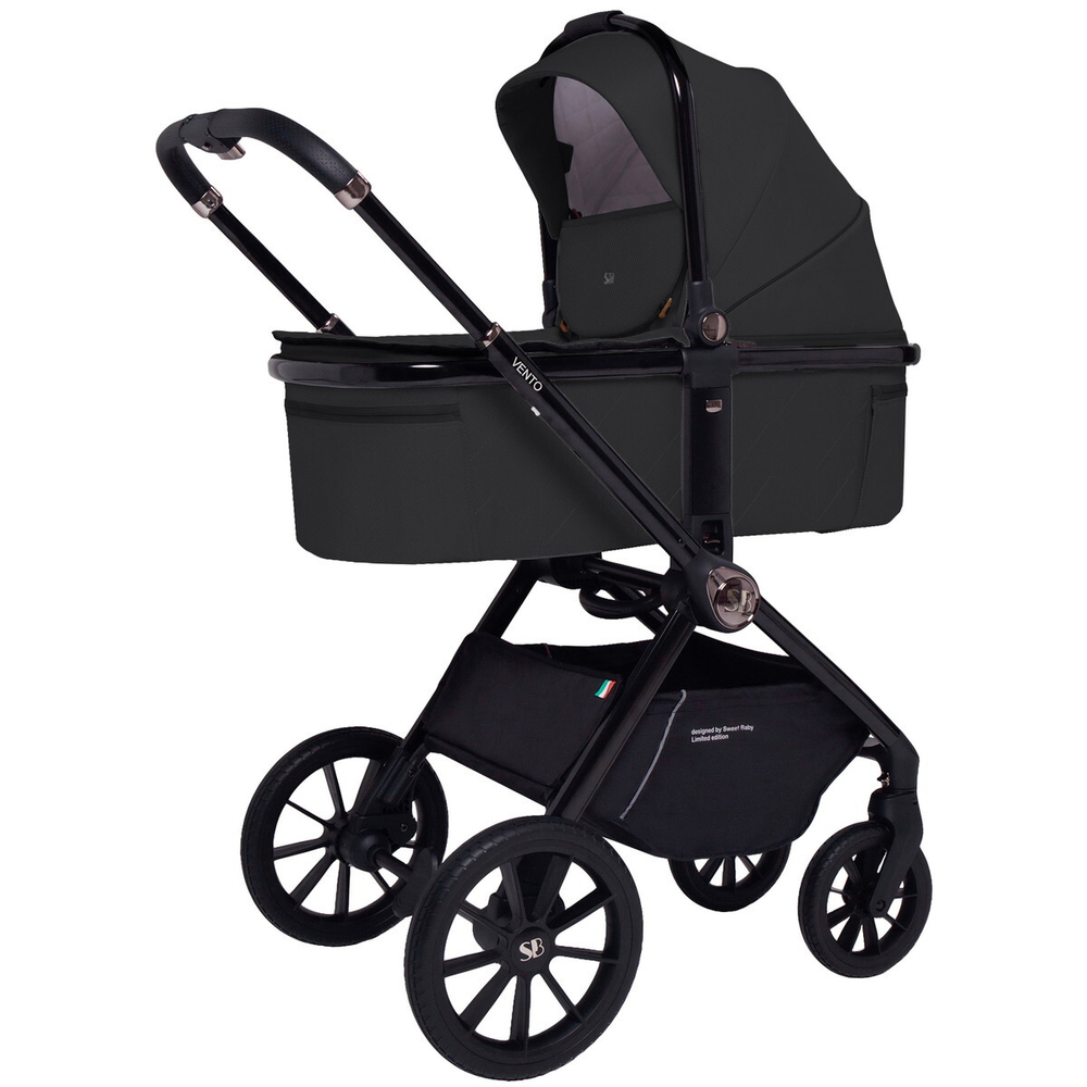 Детская коляска Sweet Baby Vento Black 2 в 1 Black