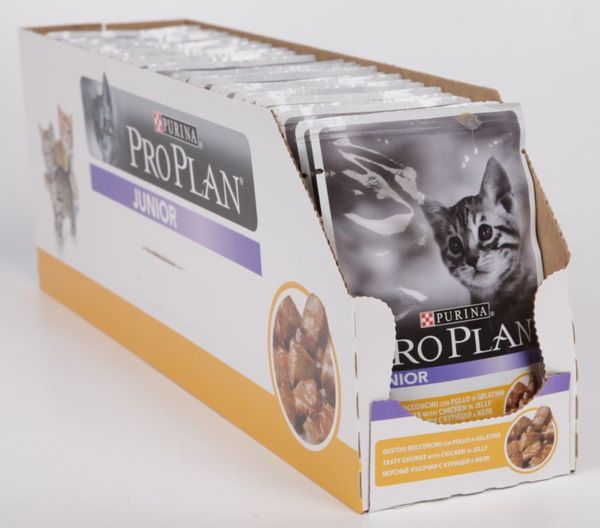 Pro Plan Junior для Котят с Курицей в Желе