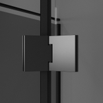 Душевое ограждение Niagara Nova NG-2831-34BLACK (90х90х195) квадрат,черный матовый,дверь распашная,стекло тонированное,1 место