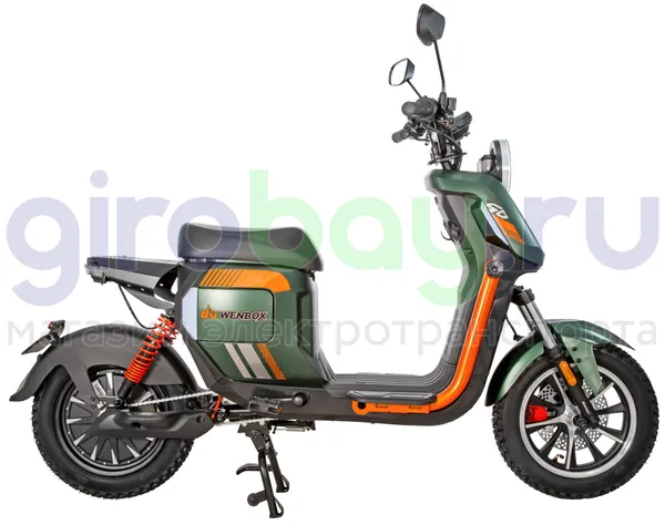 Электроскутер WENBOX U2 1500W (60V/45Ah) - Зелёный фото №5