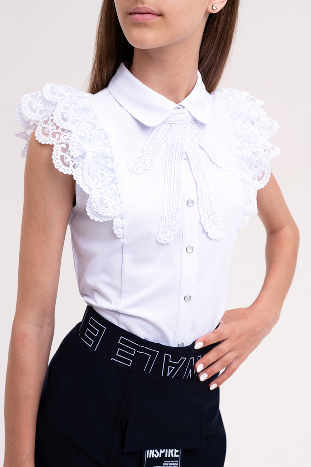 Блуза к/р трикотаж. д/д DELORAS C63715S