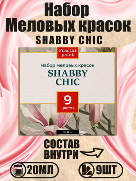 Набор меловых красок «Shabby chic» баночки по 20 мл