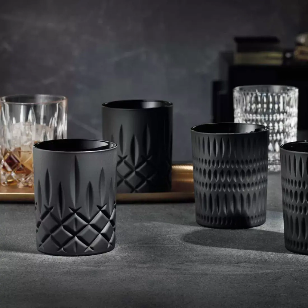 Набор стаканов низких 2шт 304мл черный матовый Nachtmann Ethno